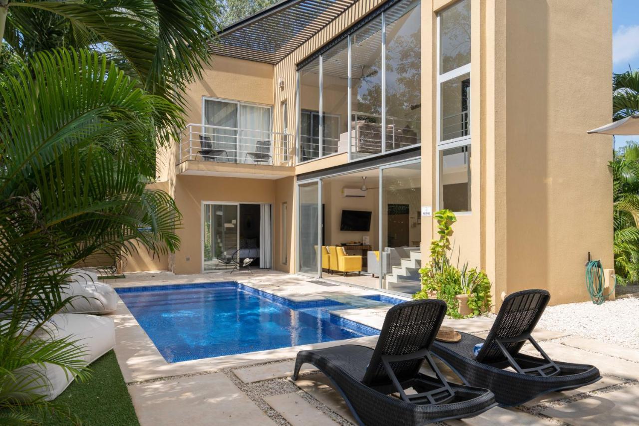 Tulum Private Modern Villa-Pool Beds-Ac-Internet-Parking-Grill Exterior foto